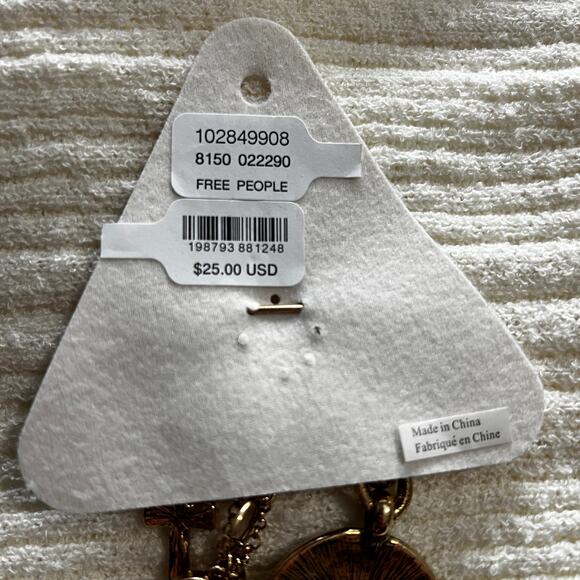 NWT Free People Carry On Dangle Pin - Gold - Picture 4 of 4